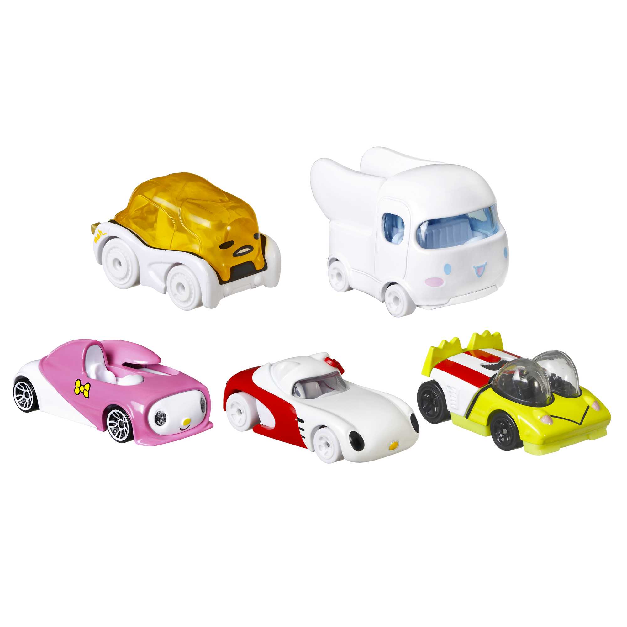 Mattel-Hot Wheels Sanrio 5 Car Pack-HGP04-Legacy Toys
