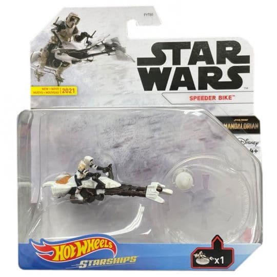 Mattel-Hot Wheels Star Wars Starships Vehicles-GVF60-Speeder Bike-Legacy Toys