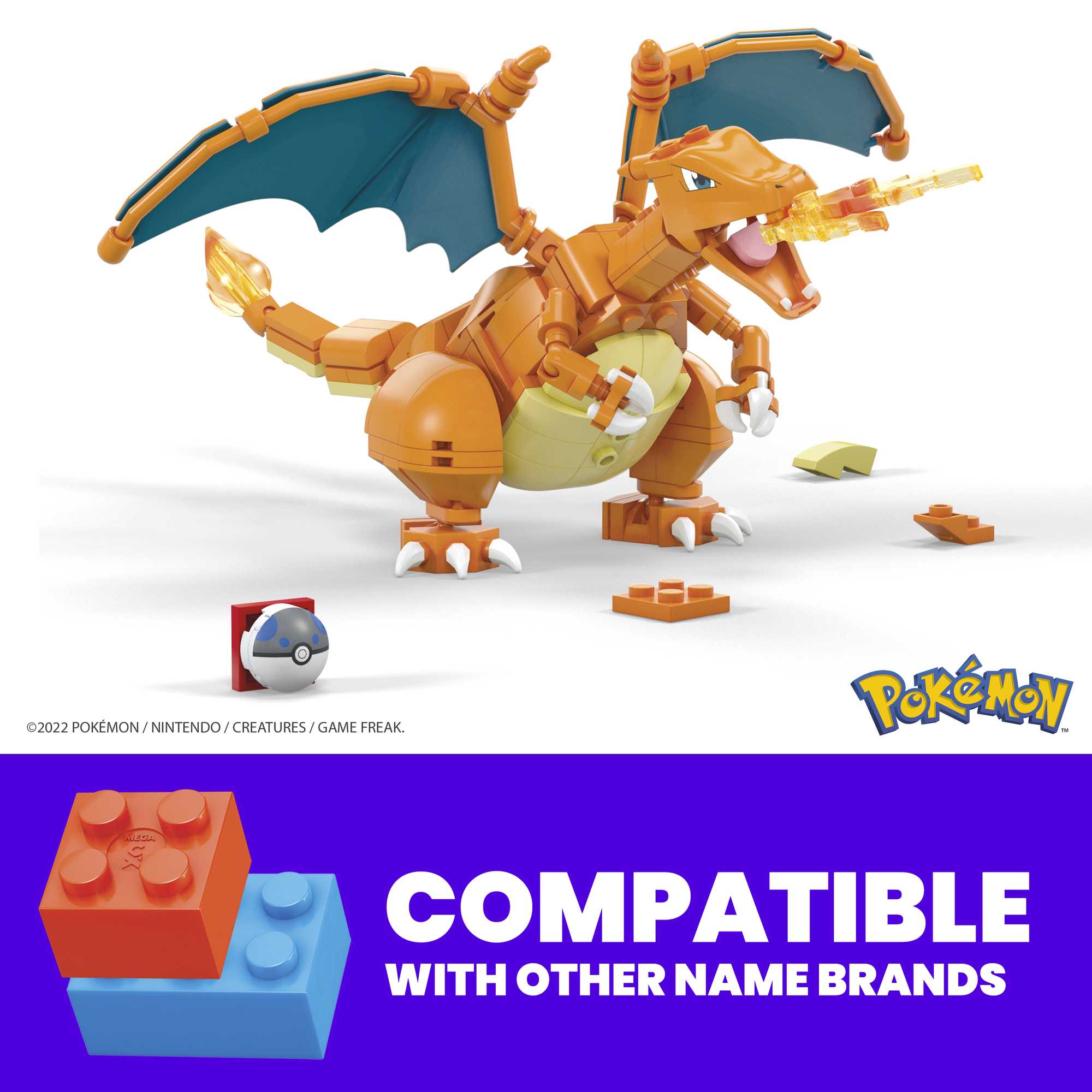 Mattel-Mega Construx™ Pokémon™ Charizard-GWY77-Legacy Toys
