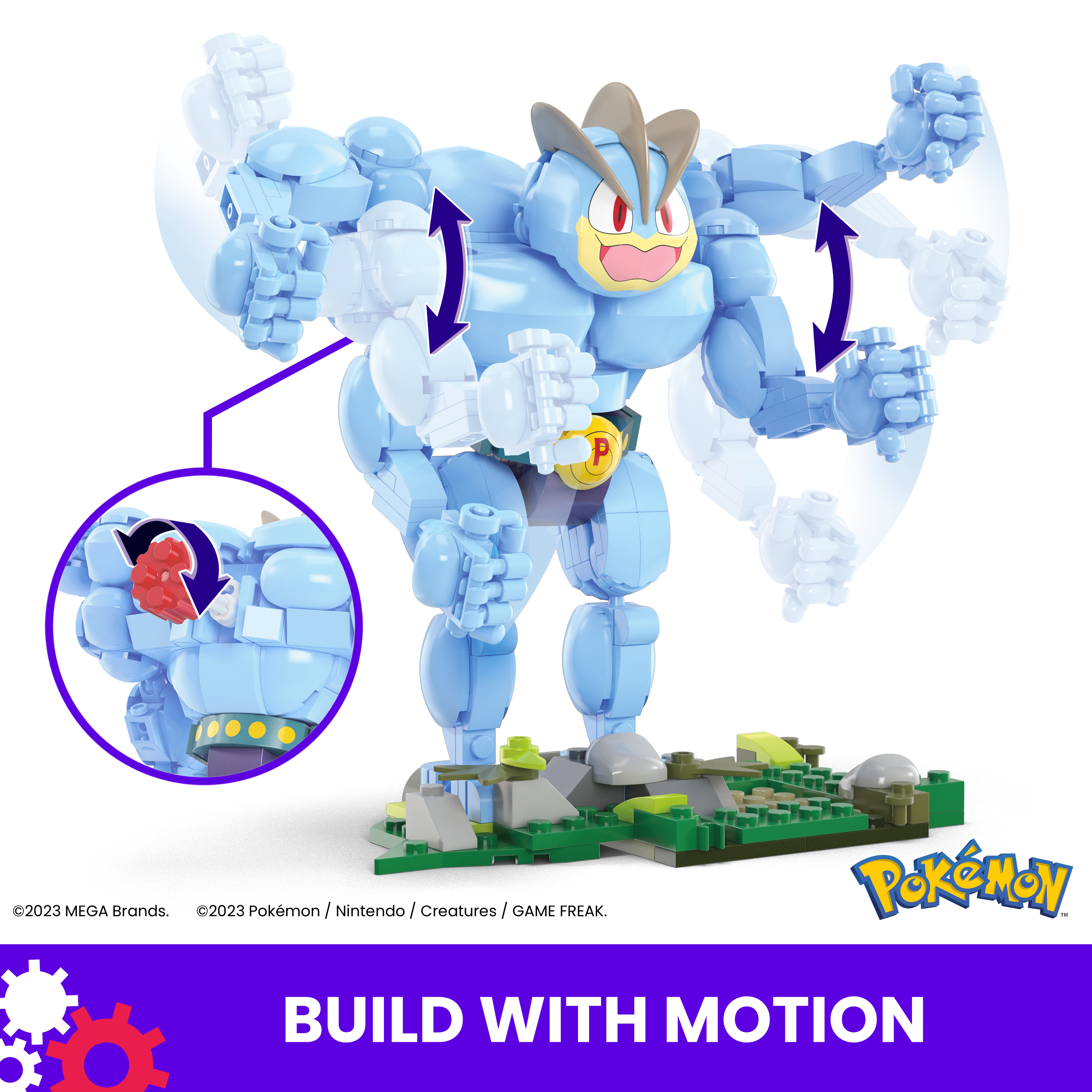 Mattel-Mega Construx Pokémon Machamp-HTH70-Legacy Toys