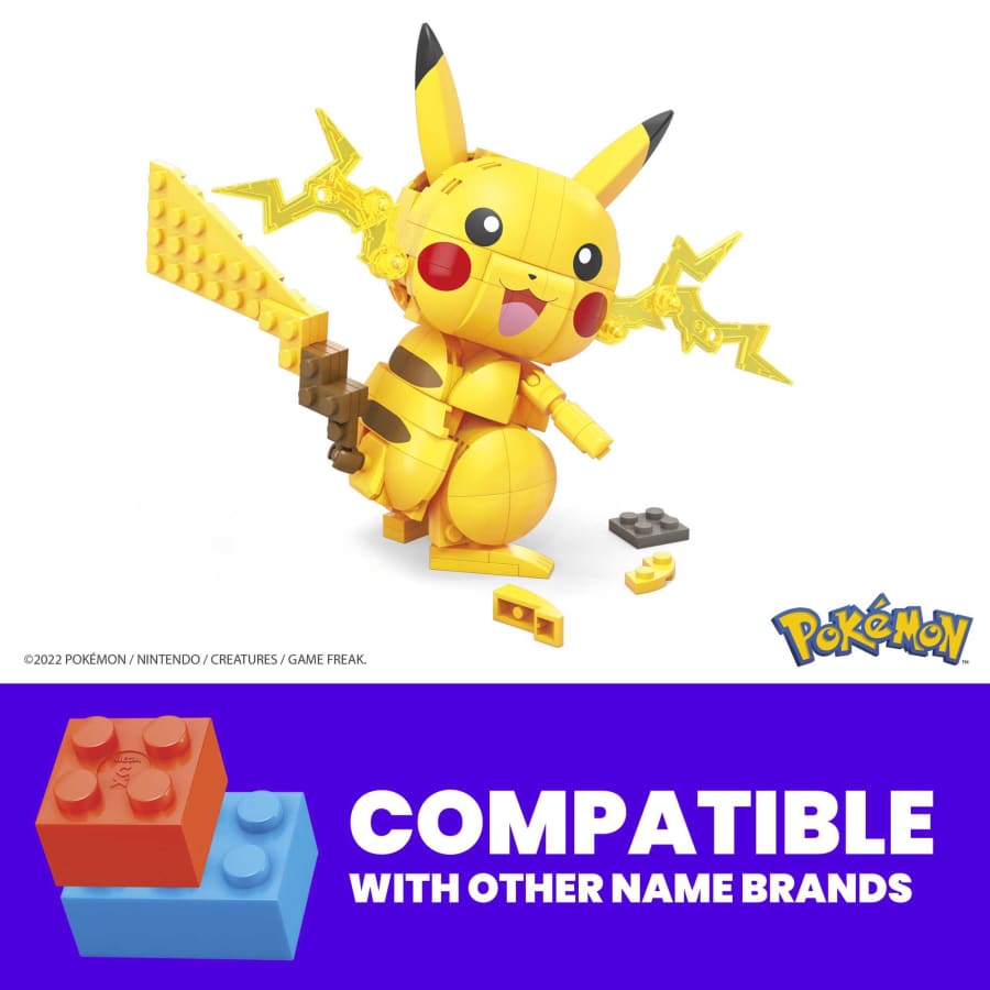 Mattel-MEGA Construx Pokemon - Pikachu Building Set-GMD31-Legacy Toys