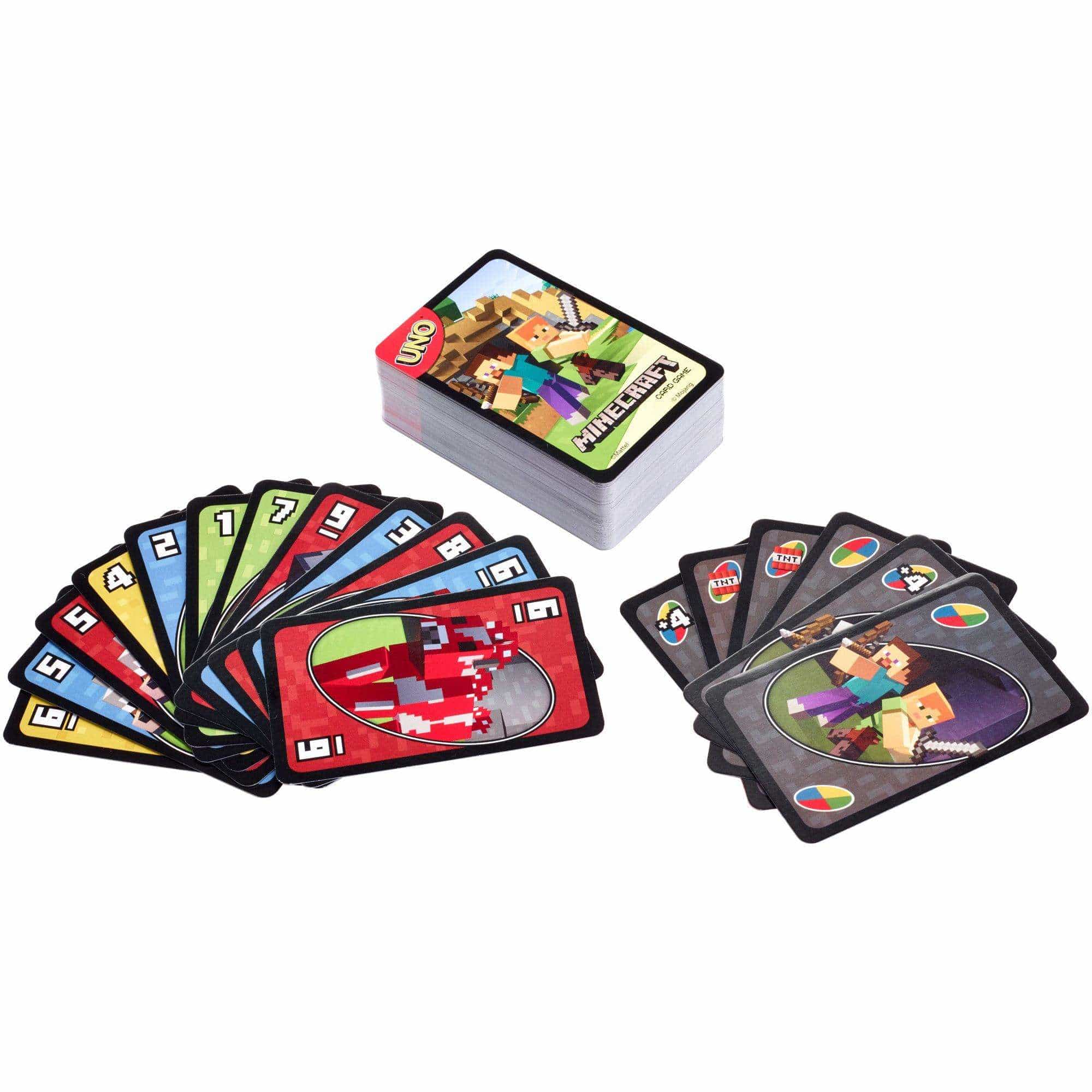 Mattel-UNO Card Game - Minecraft-FPD61-Legacy Toys
