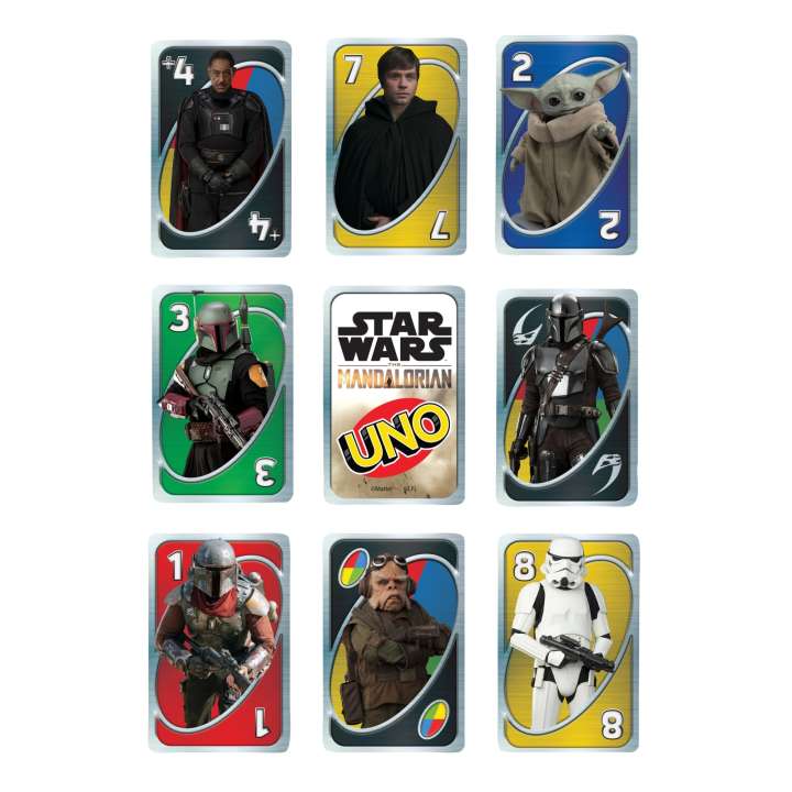 Mattel-UNO Star Wars the Mandalorian themed Deck-HJR23-Legacy Toys