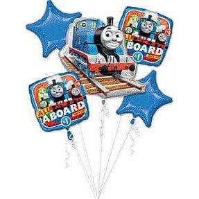 Mayflower Distributing-Thomas the Tank Foil Balloon Bouquet 5pc-86180-Legacy Toys