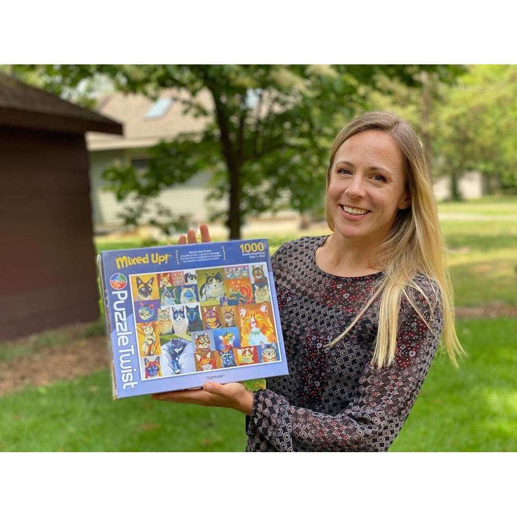 Maynards-Puzzle Twist - Cattitude - 1,000 Piece-MA10612-Legacy Toys