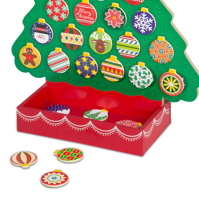 Melissa & Doug-Countdown to Christmas Wooden Seasonal Calendar-3571-Legacy Toys