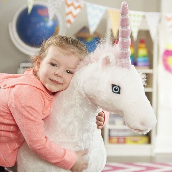 Melissa & Doug-Unicorn - Lifelike Animal Giant Plush-8801-Legacy Toys