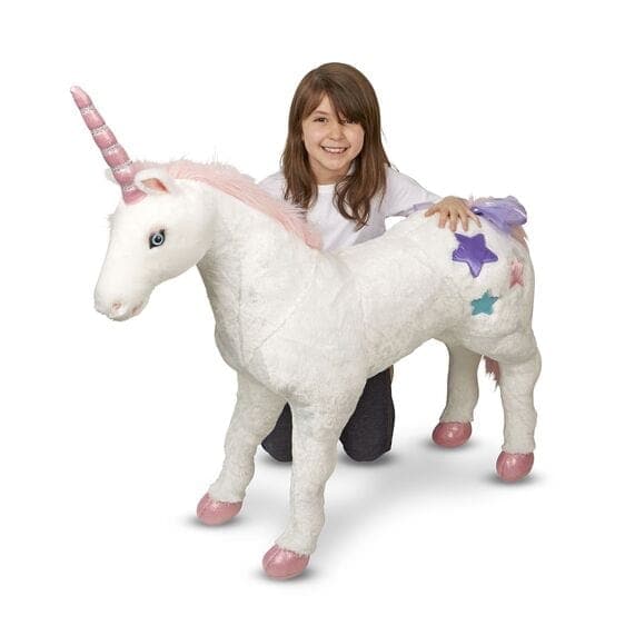 Melissa & Doug-Unicorn - Lifelike Animal Giant Plush-8801-Legacy Toys