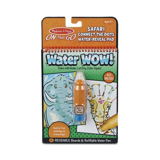 Melissa & Doug-Water Wow! Water Reveal Pads-31950-Connect The Dots - Safari-Legacy Toys