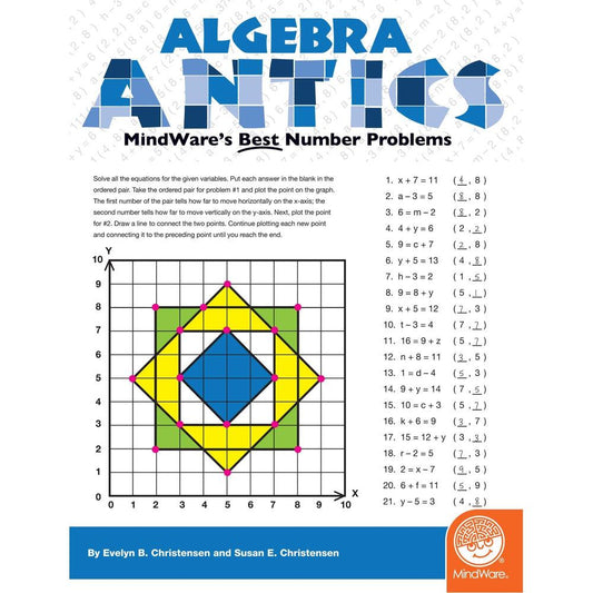 MindWare-Math Mosaics - Algebra Antics-42030-Legacy Toys