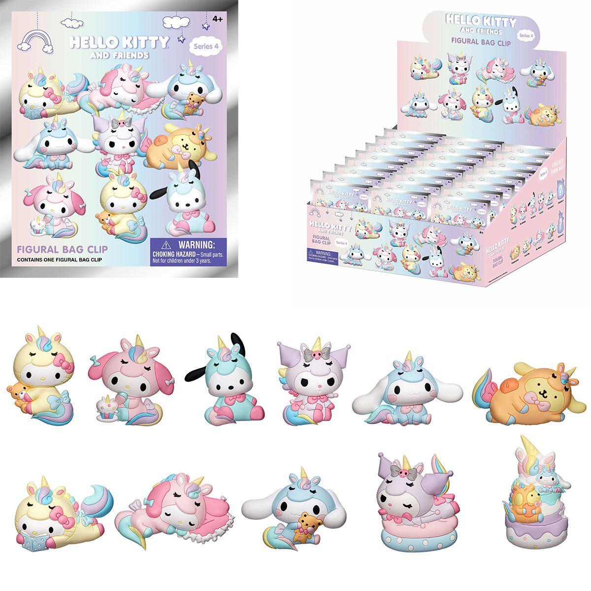 Monogram-3D Foam Collectible Bag Clips - Hello Kitty & Friends Series 4-78125-Legacy Toys