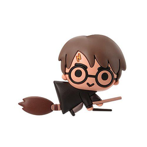 Monogram-3D Foam Collectible Magnet - Harry Potter with Broom-48276-Legacy Toys