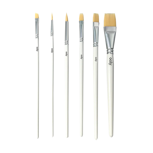Ooly-Chroma Blends Watercolor Paint Brushes - Set of 6-126-025-Legacy Toys