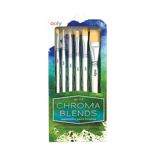 Ooly-Chroma Blends Watercolor Paint Brushes - Set of 6-126-025-Legacy Toys