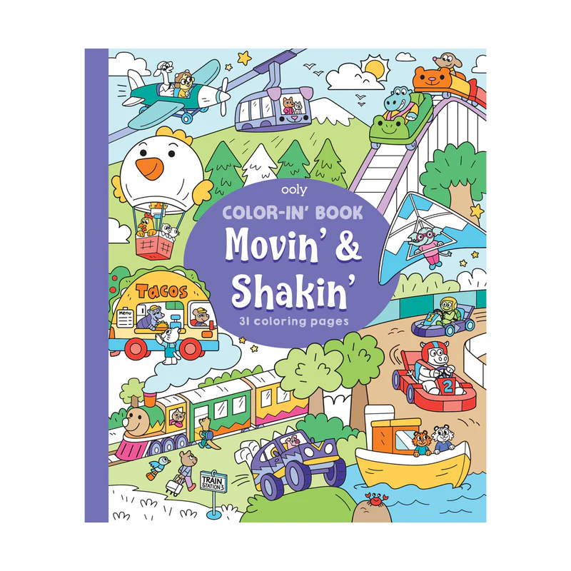 Ooly-Color In Book - Movin' & Shakin'-118-267-Legacy Toys