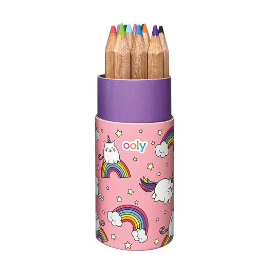 Ooly-Draw 'n' Doodle Mini Colored Pencils + Sharpener-128-172-Legacy Toys
