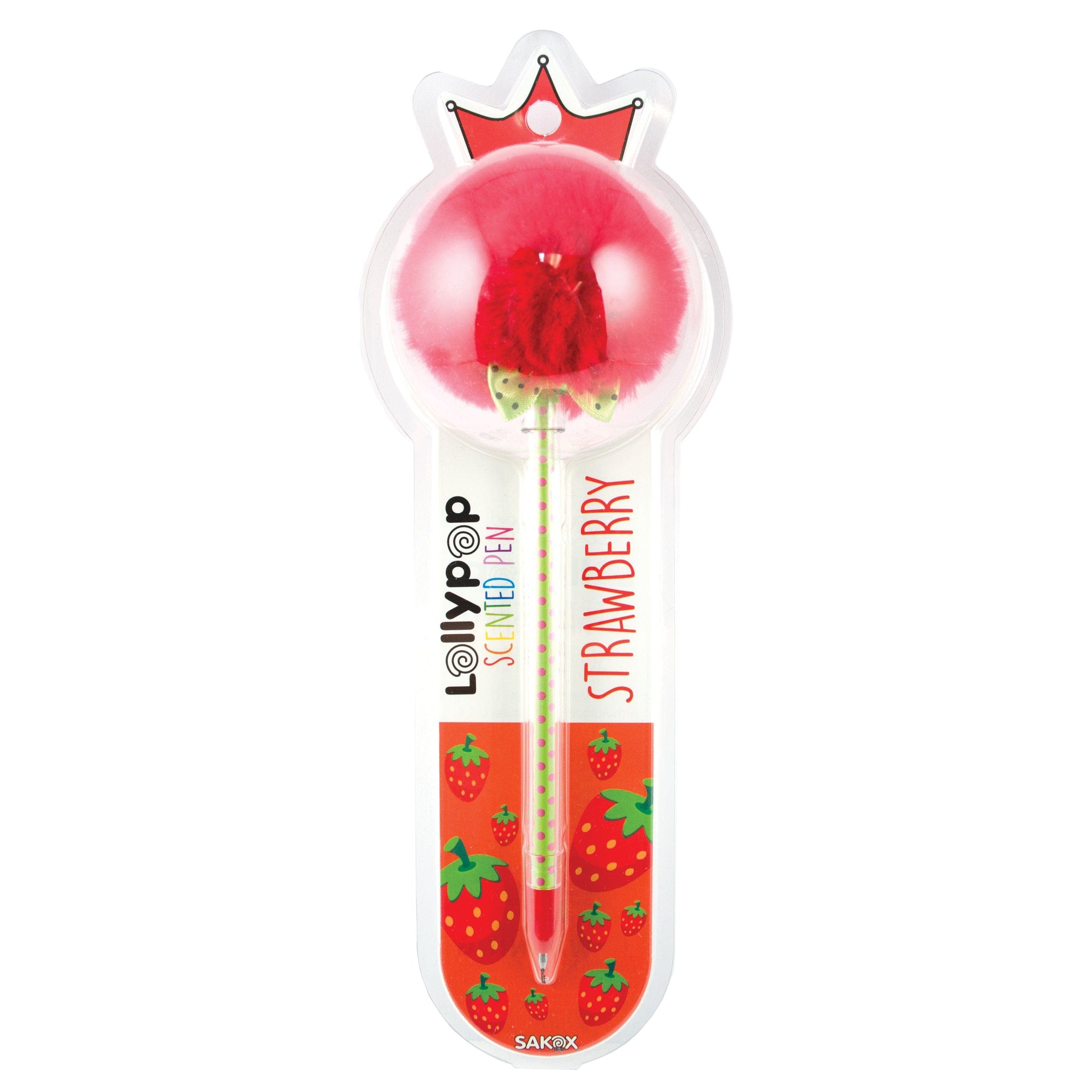 Ooly-Sakox Lollypop Pen - Strawberry-160-034-Legacy Toys