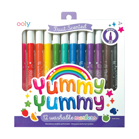 Ooly-Yummy Yummy Scented Markers - Set of 12-130-105-Legacy Toys