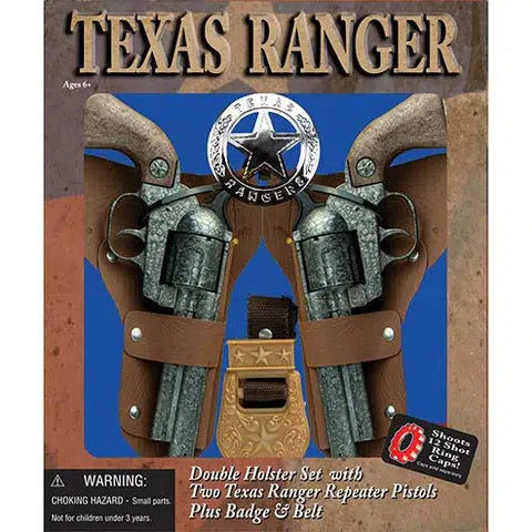 Parris Toys-Texas Ranger Double Holster Set-4618SB-Legacy Toys