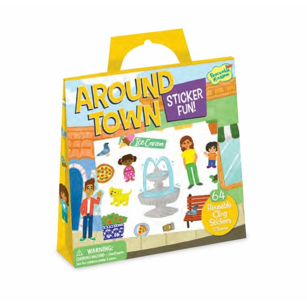 Peaceable Kingdom-Around Town Reusable Sticker Tote-SP89-Legacy Toys