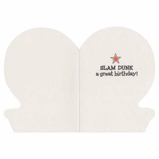 Peaceable Kingdom-Basketball Die Cut Birthday Card-5218G-Legacy Toys