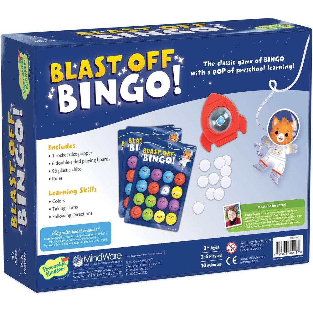 Peaceable Kingdom-Blast-Off Bingo!-GMK7-Legacy Toys