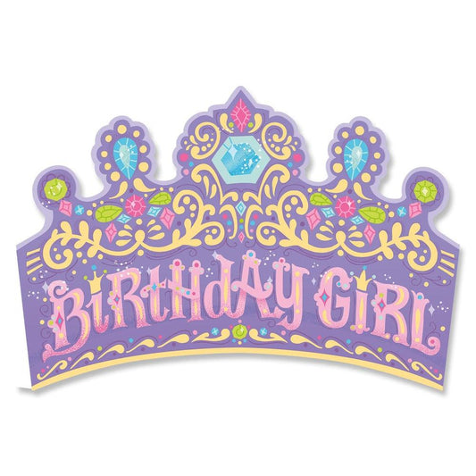 Peaceable Kingdom-Glitter Crown Birthday Card-5700GL-Legacy Toys