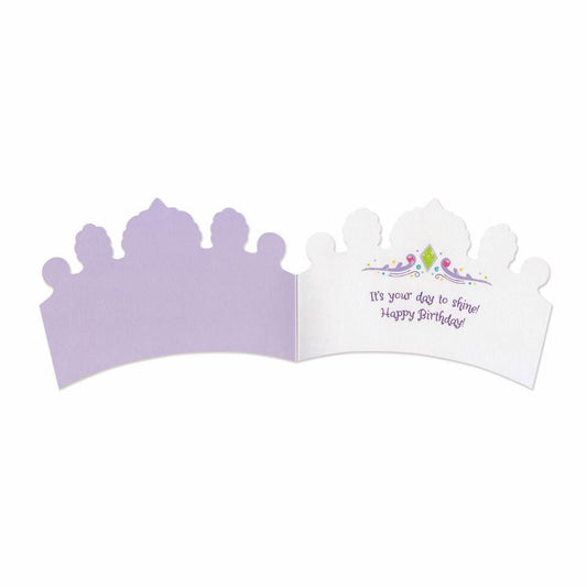 Peaceable Kingdom-Glitter Crown Birthday Card-5700GL-Legacy Toys