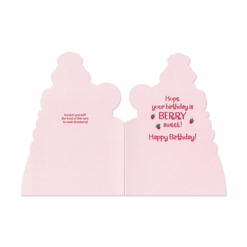 Peaceable Kingdom-Scratch & Sniff Birthday Card - Strawberry Princess Birthday-11220-Legacy Toys