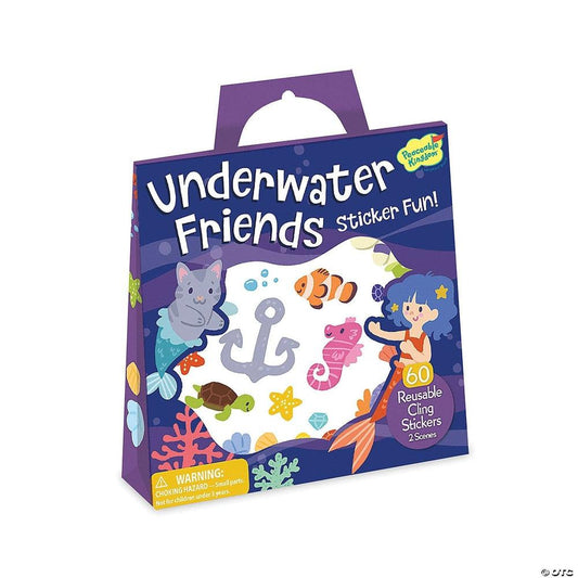 Peaceable Kingdom-Underwater Friends Reusable Sticker Tote-SP88-Legacy Toys
