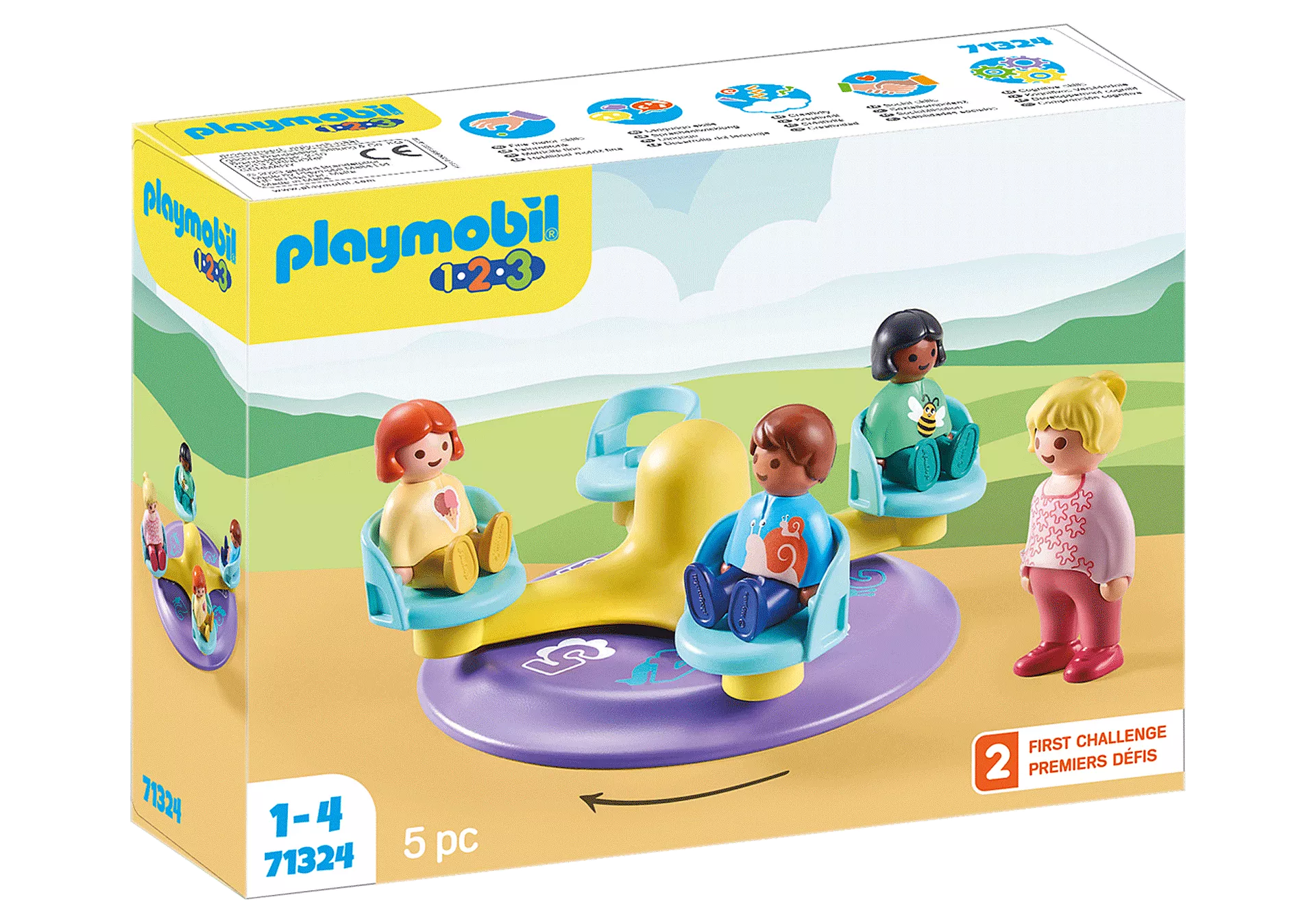 Playmobil-1.2.3. Number Merry-Go-Around-71324-Legacy Toys