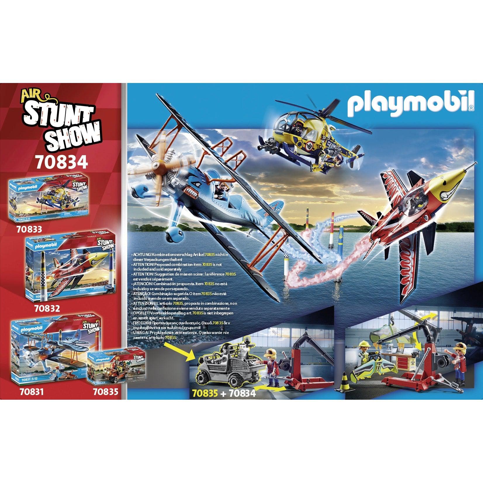 Playmobil-Air Stunt Show - Service Station-70834-Legacy Toys