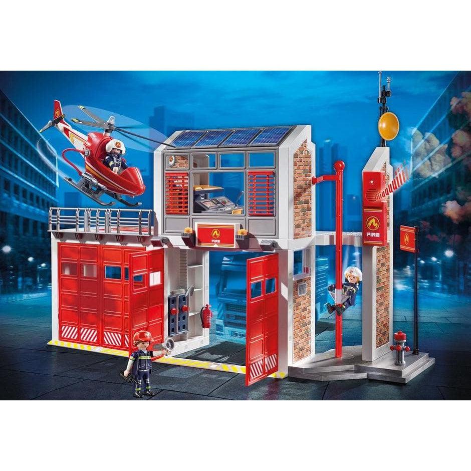 Playmobil city store fire station