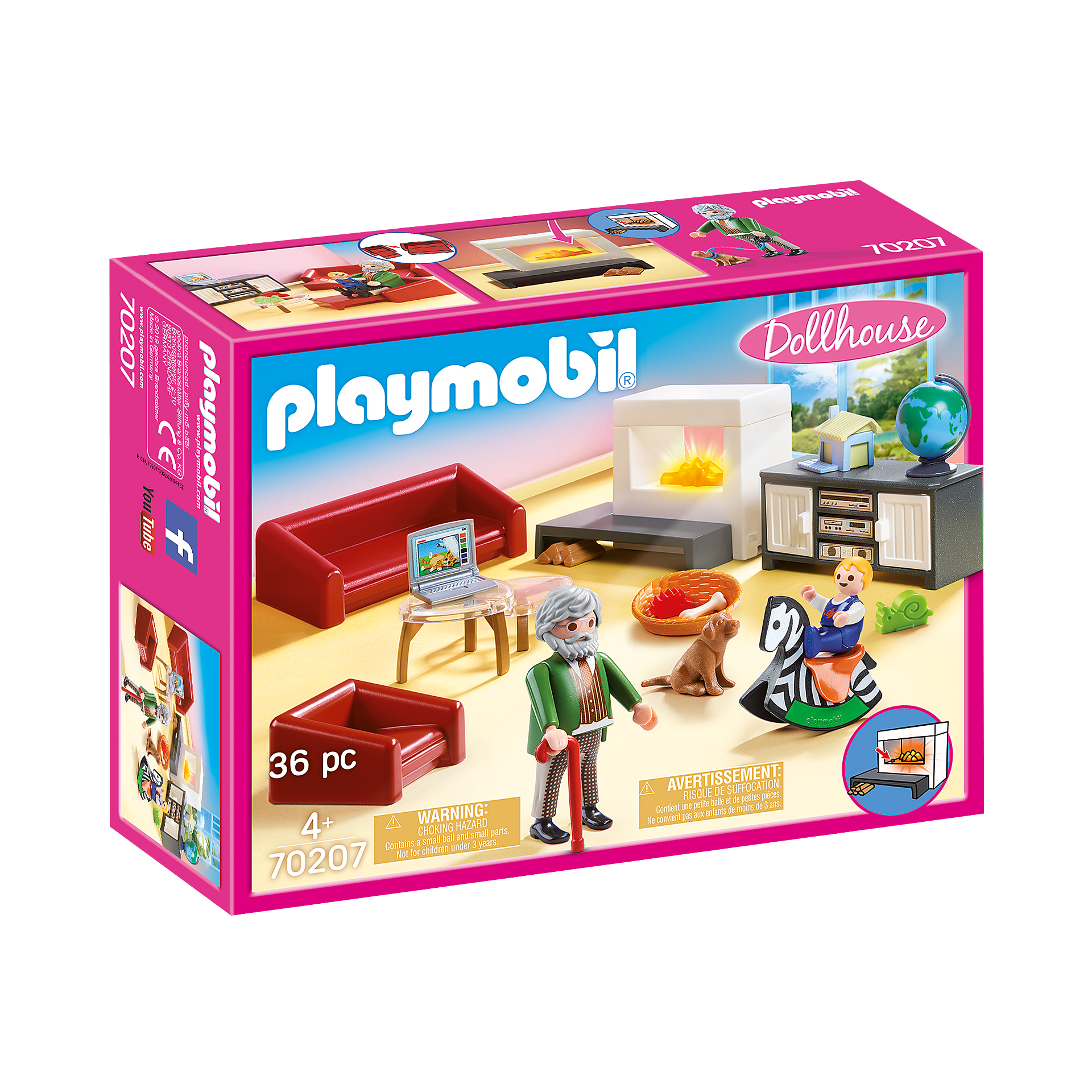 Playmobil-Dollhouse - Comfortable Living Room-70207-Legacy Toys