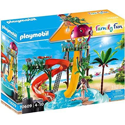 Playmobil-Family Fun - Water Park with Slides-70609-Legacy Toys