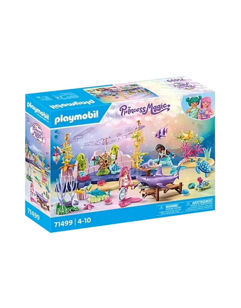 Playmobil-Mermaid Animal Care-71499-Legacy Toys