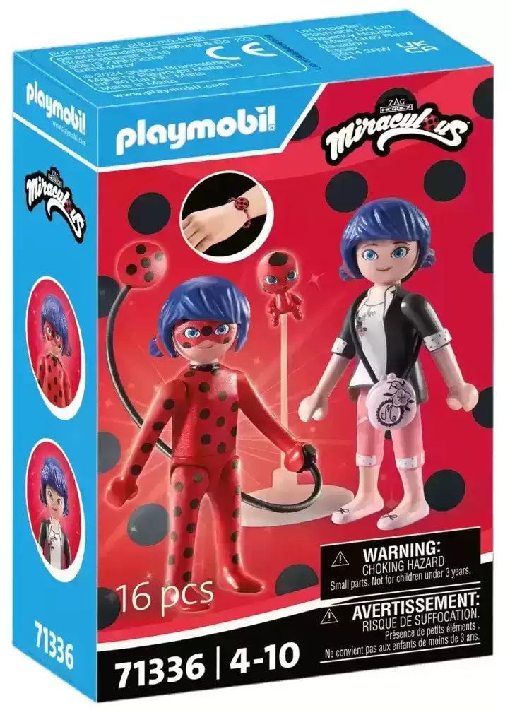 Playmobil-Miraculous: Marinette & Ladybug-71336-Legacy Toys