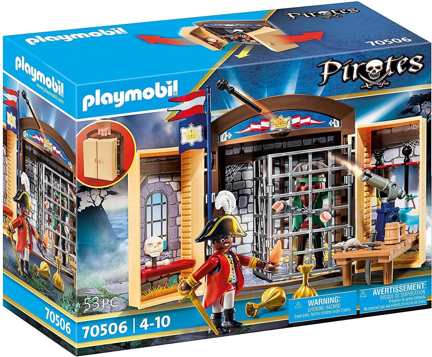 Playmobil-Pirate Adventure Play Box-70506-Legacy Toys