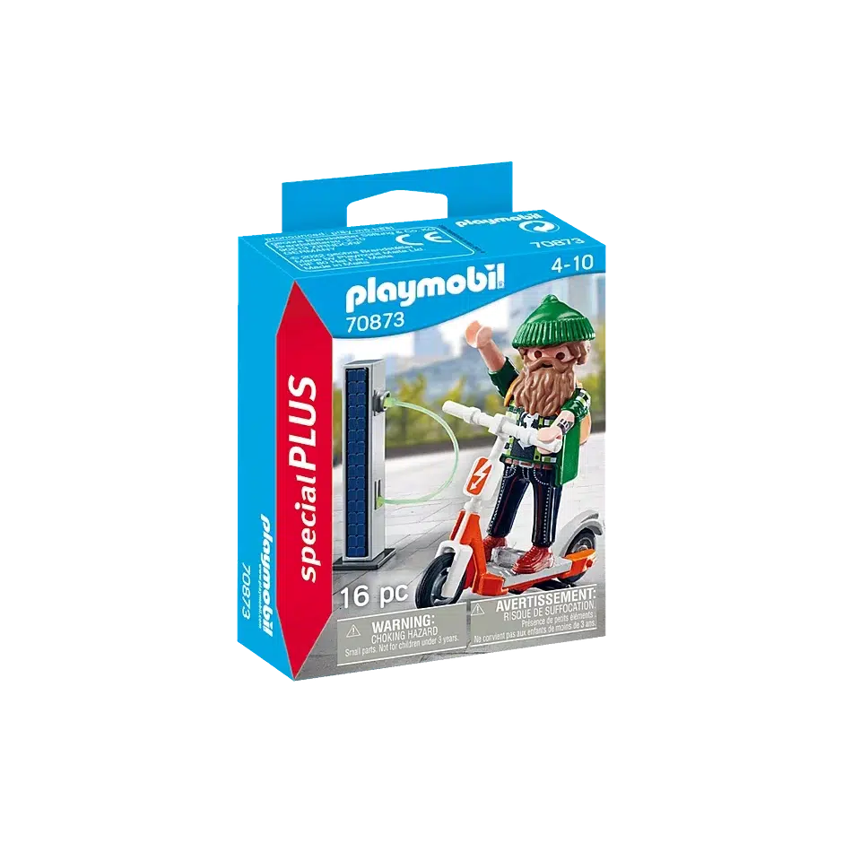 Playmobil-Special Plus - Man with E-Scooter-70873-Legacy Toys