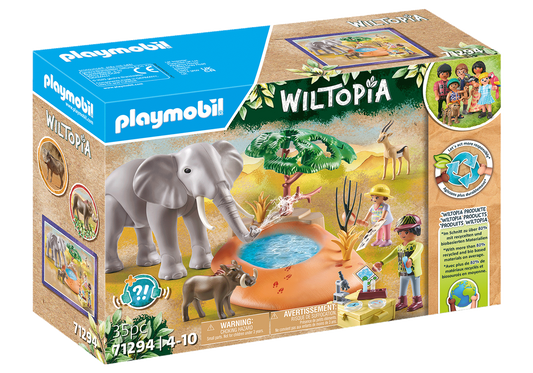 Playmobil-Wiltopia - Elephant at the Water Hole-71294-Legacy Toys