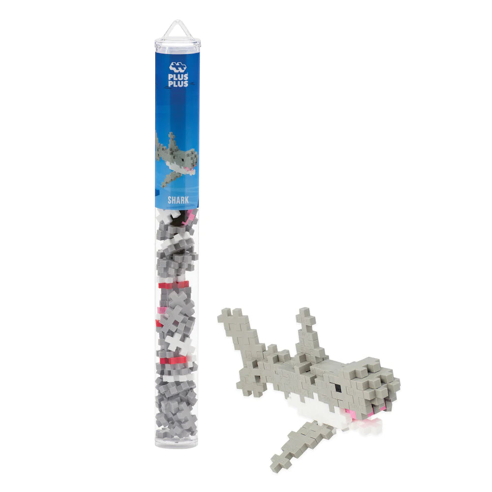 Plus-Plus USA-Plus-Plus Tube - Shark-04230-Legacy Toys