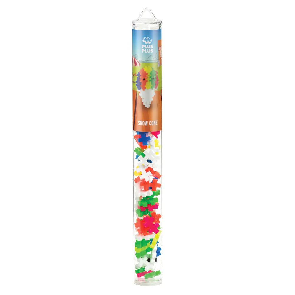 Plus-Plus USA-Plus-Plus Tube - Snow Cone-04164-Legacy Toys