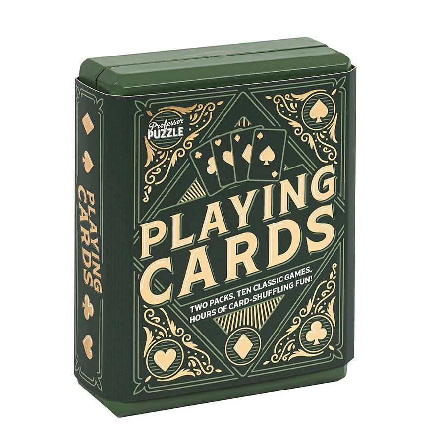 Professor Puzzle-Playing Cards in Wooden Box-PPO8083-Legacy Toys