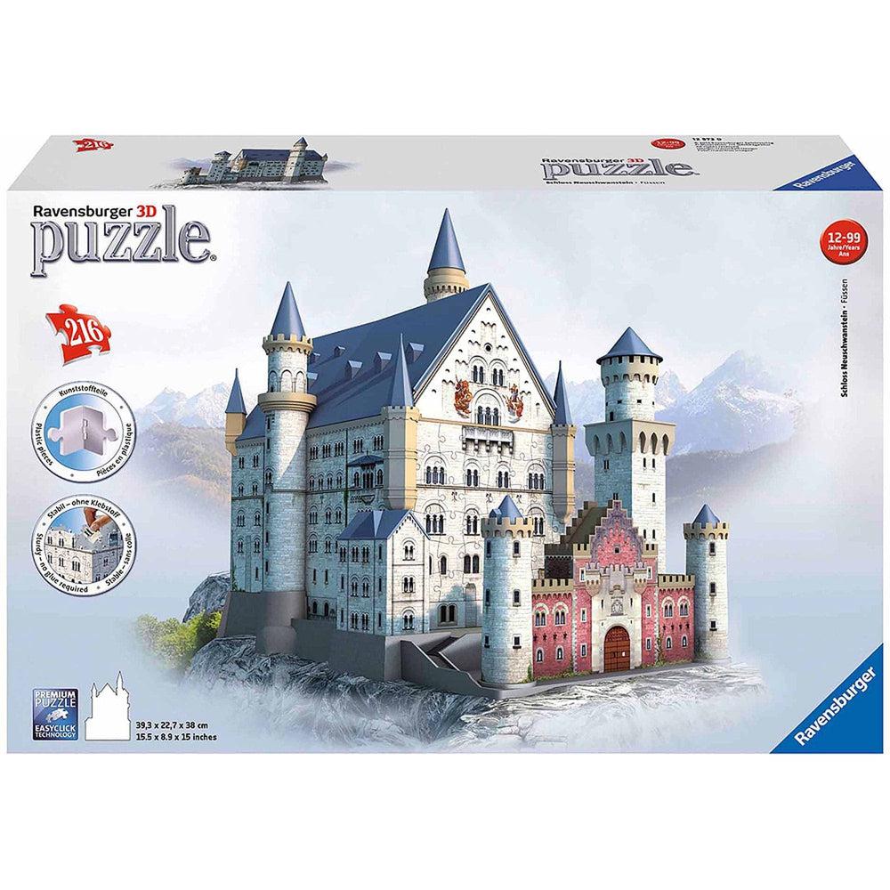 Ravensburger-3D Neuschwanstein Castle - 216 Piece Puzzle-12573-Legacy Toys