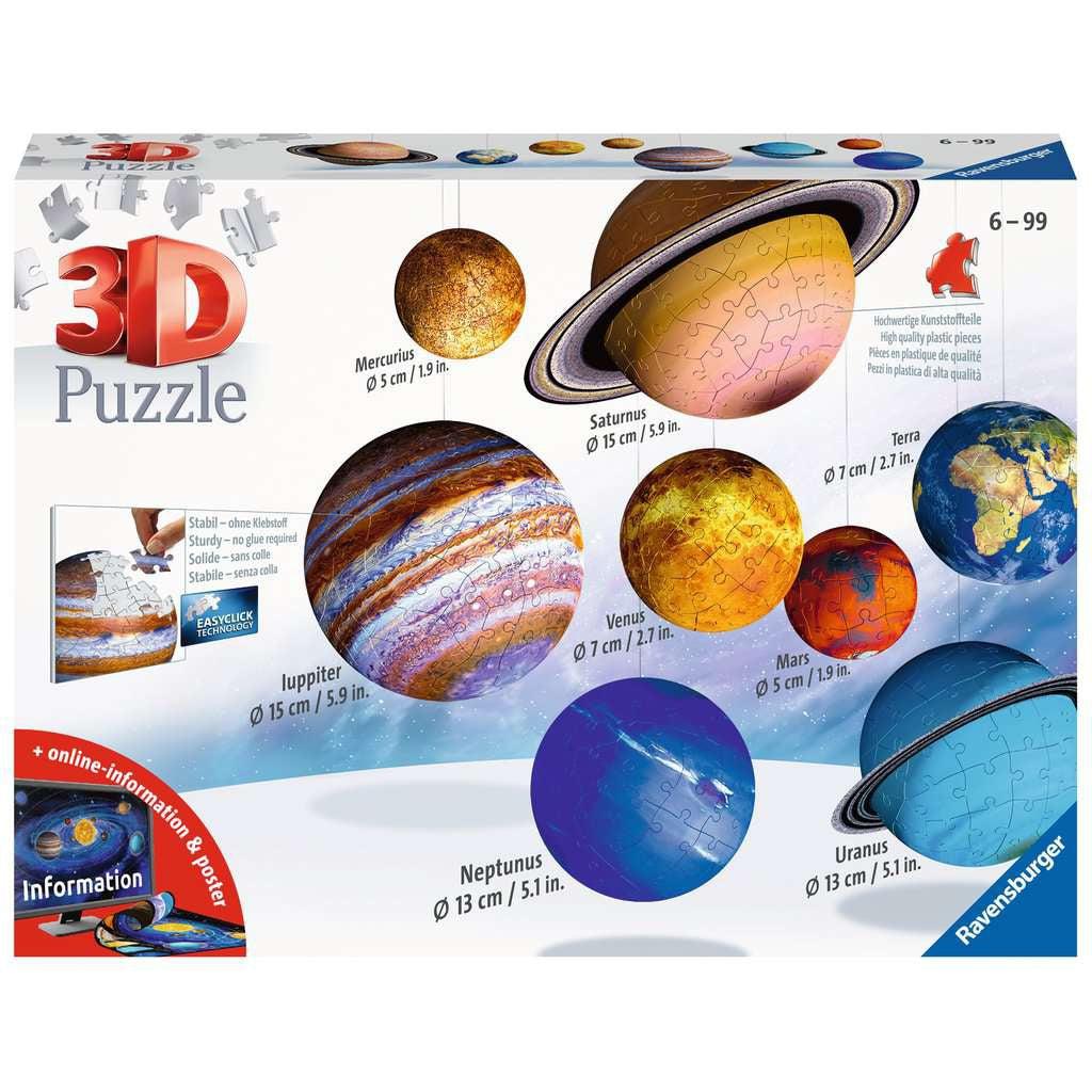 Ravensburger-3D Solar System Puzzle Balls-11668-Legacy Toys