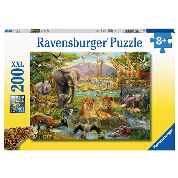 Ravensburger-Animals of the Savannah - 200 Piece Puzzle-12891-Legacy Toys