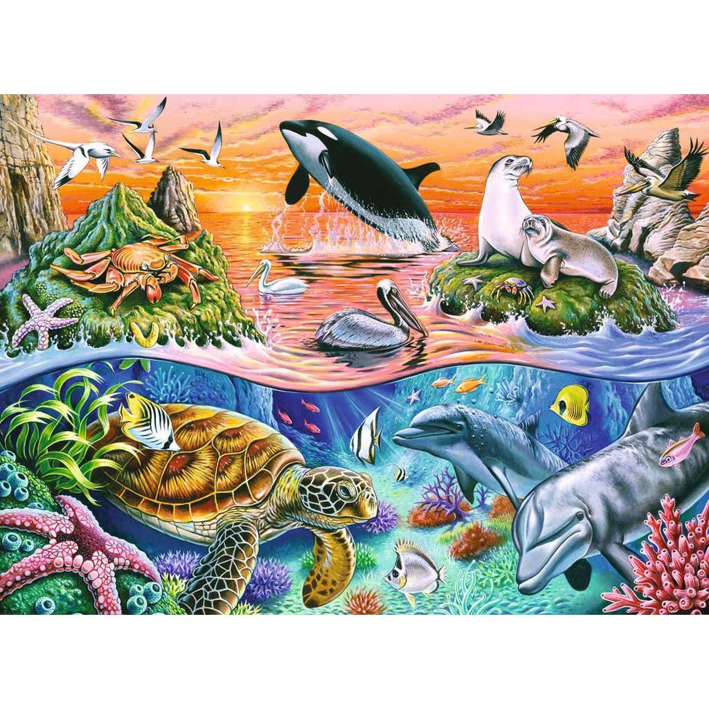 Ravensburger-Beautiful Ocean 100 Piece Puzzle-10681-Legacy Toys