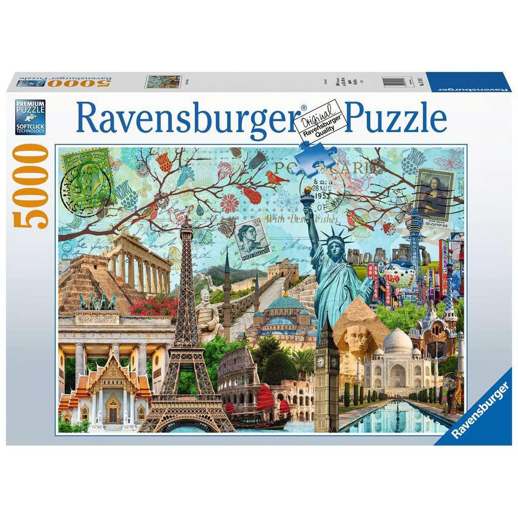 Ravensburger-Big Cities Collage 5000 Piece Puzzle-17118-Legacy Toys