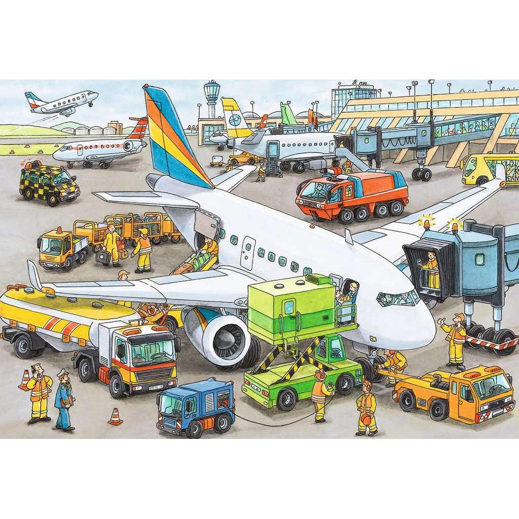 Ravensburger-Busy Airport - 35 Piece Puzzle-8603-Legacy Toys