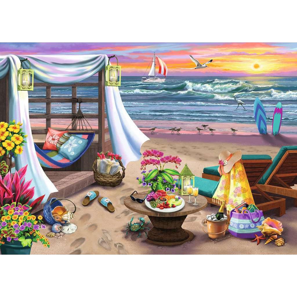 Ravensburger-Cabana Retreat 500 Piece Large Format-16792-Legacy Toys